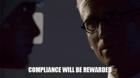 Compliance will be Rewarded